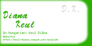 diana keul business card
